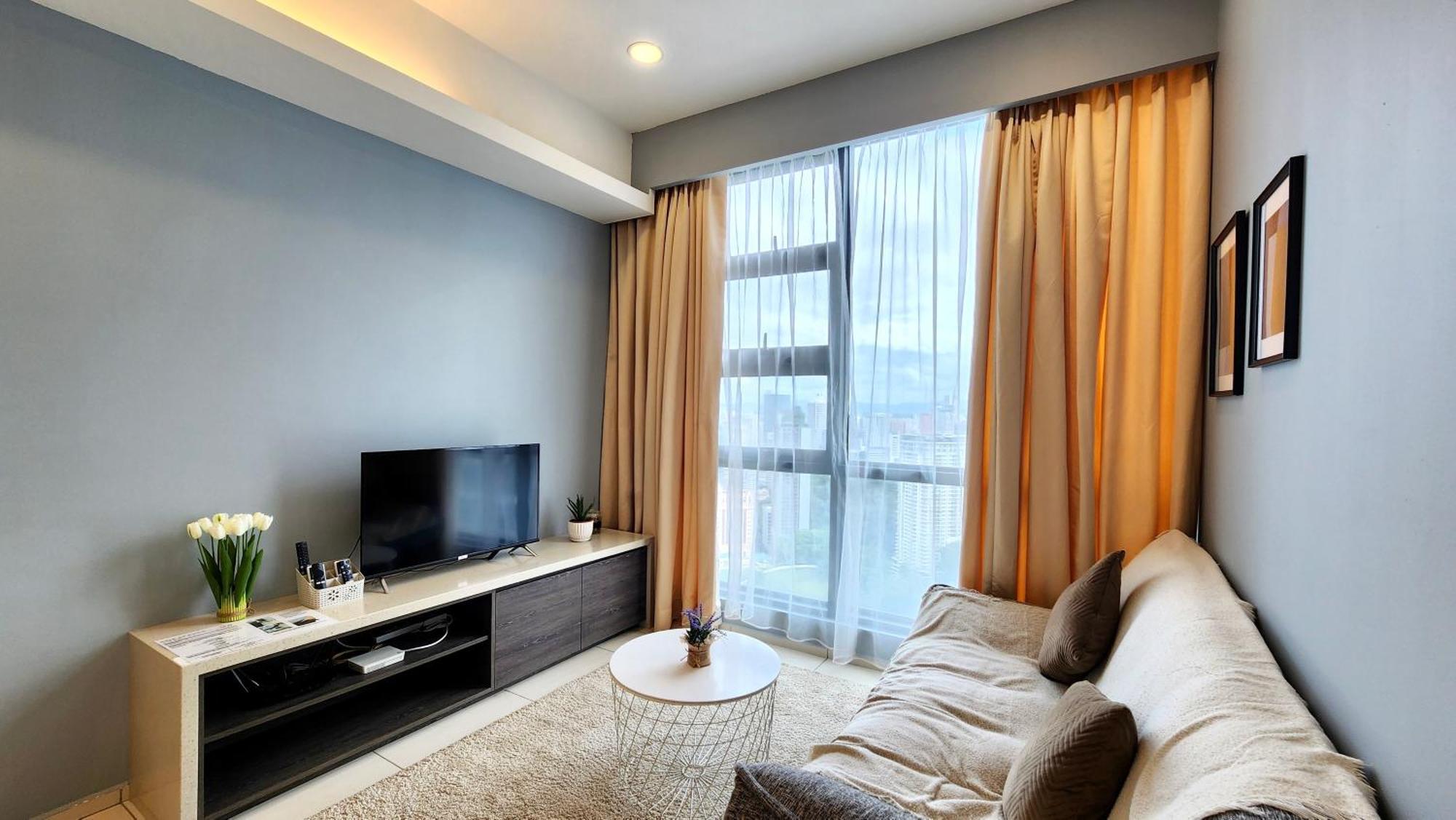 Skyline View In Bukit Bintang The Robertson 42F Daire Kuala Lumpur Dış mekan fotoğraf