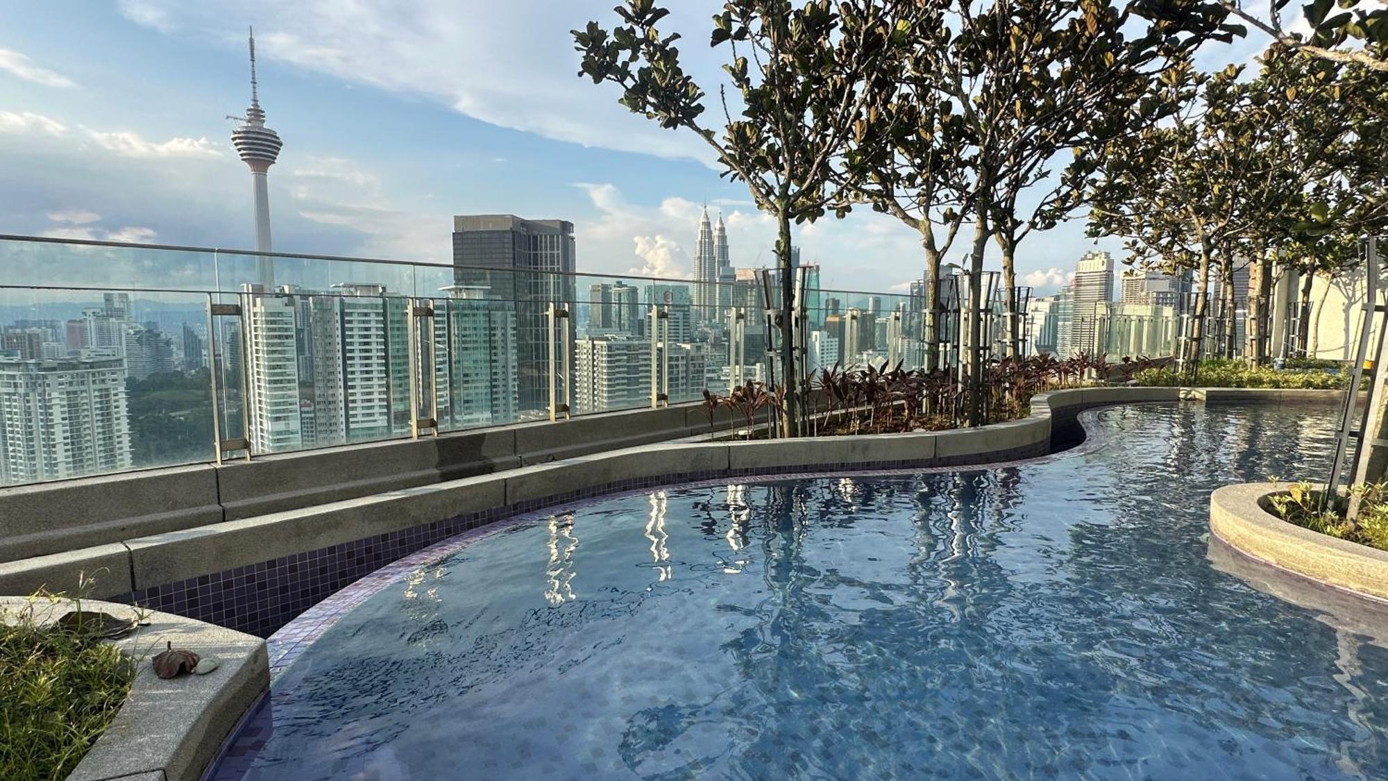 Skyline View In Bukit Bintang The Robertson 42F Daire Kuala Lumpur Dış mekan fotoğraf