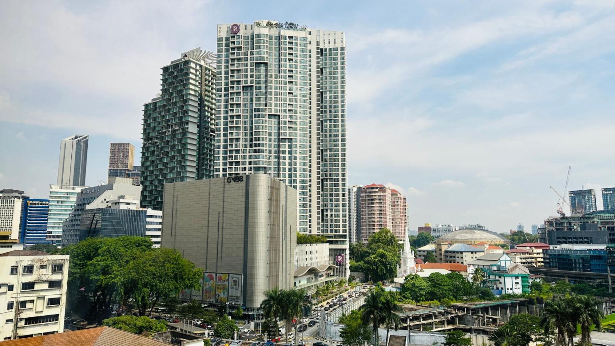 Skyline View In Bukit Bintang The Robertson 42F Daire Kuala Lumpur Dış mekan fotoğraf
