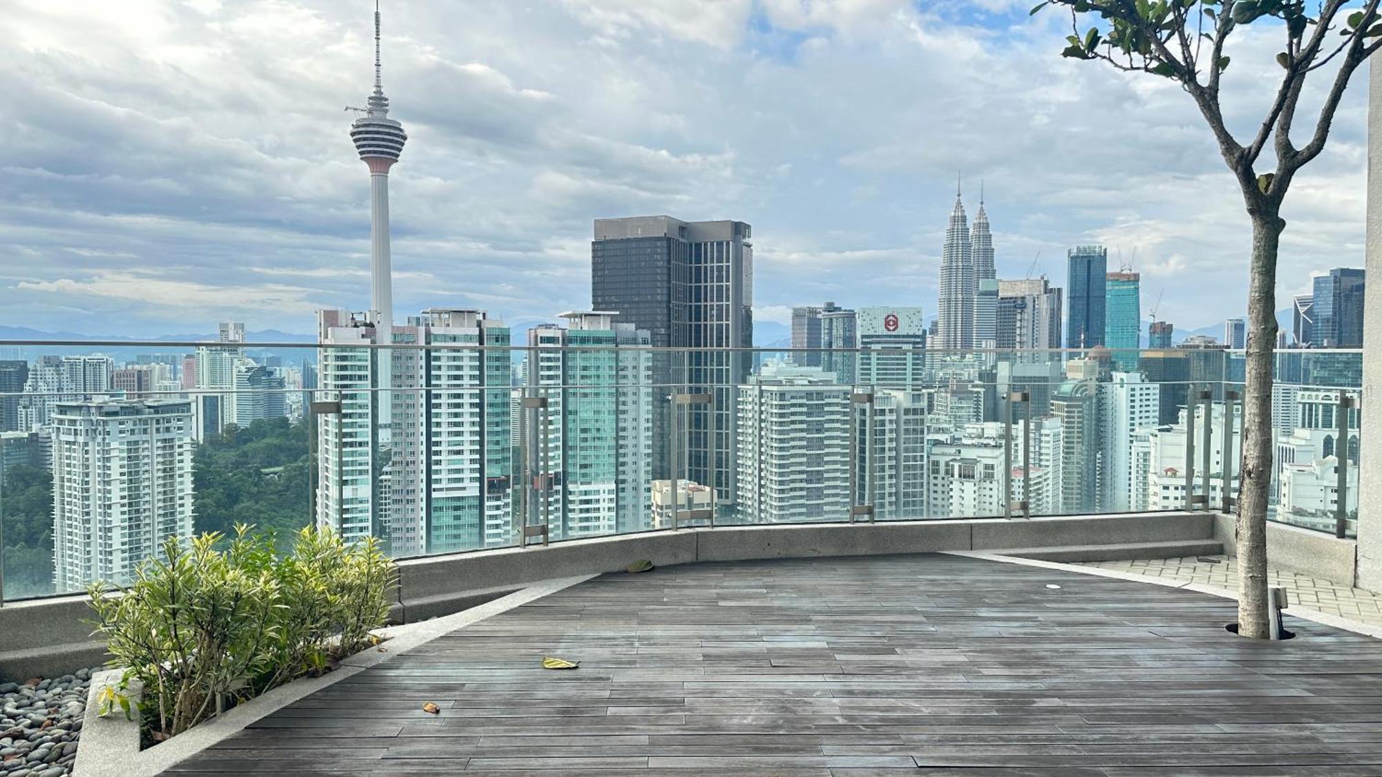 Skyline View In Bukit Bintang The Robertson 42F Daire Kuala Lumpur Dış mekan fotoğraf
