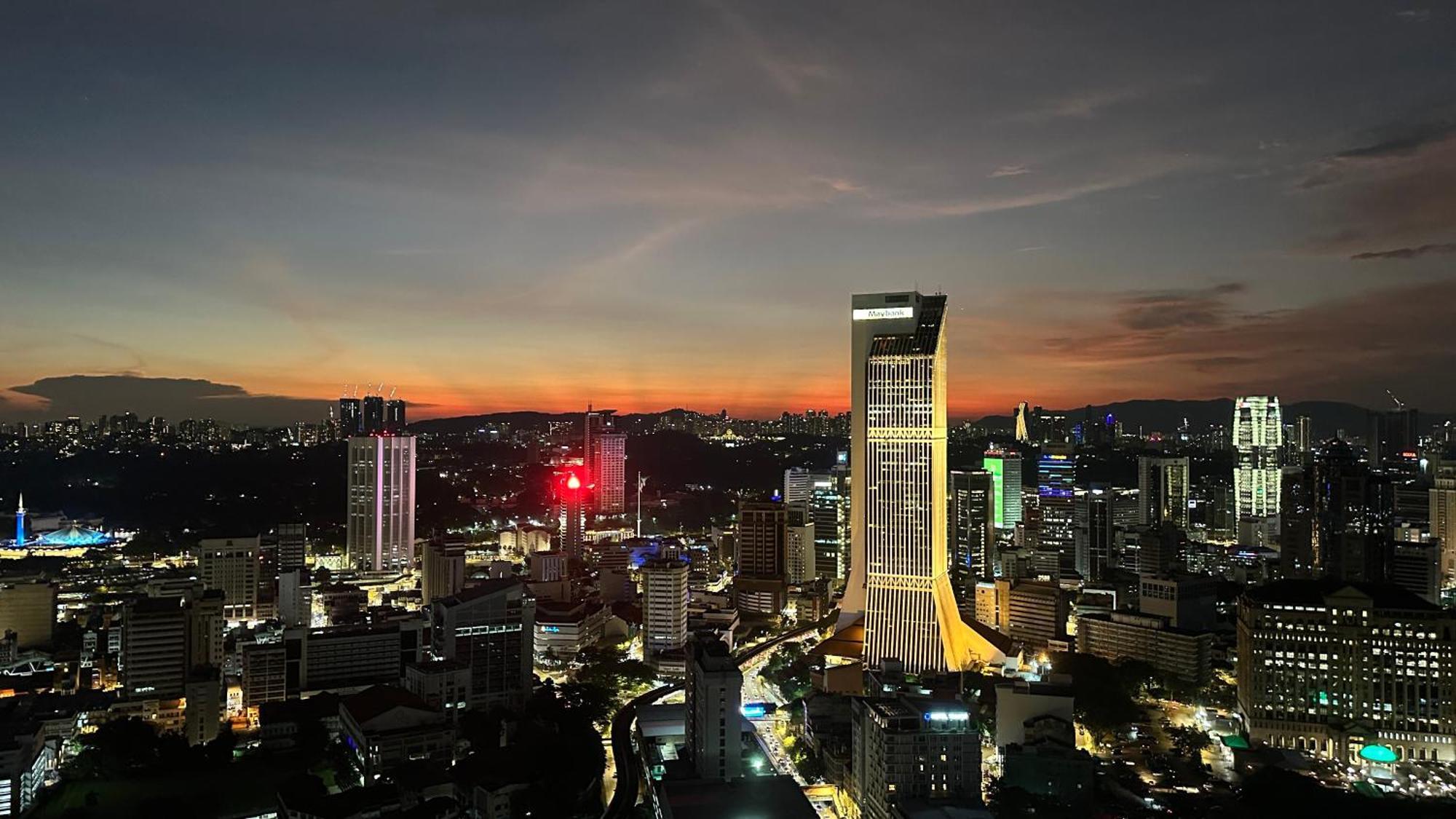 Skyline View In Bukit Bintang The Robertson 42F Daire Kuala Lumpur Dış mekan fotoğraf